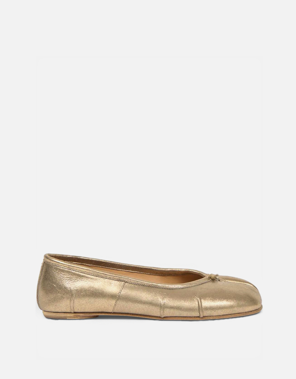 Maison Margiela タビ ニュー メタリックレザー ラミネート仕上げ