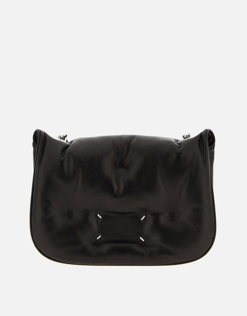 【ロゴ紐】 マルジェラ グラムスラム　ボディバッグ ナッパレザー　黒 ブラック Maison Margiela（メゾン マルジェラ)GLAM SLAM グラムスラム ナイロン