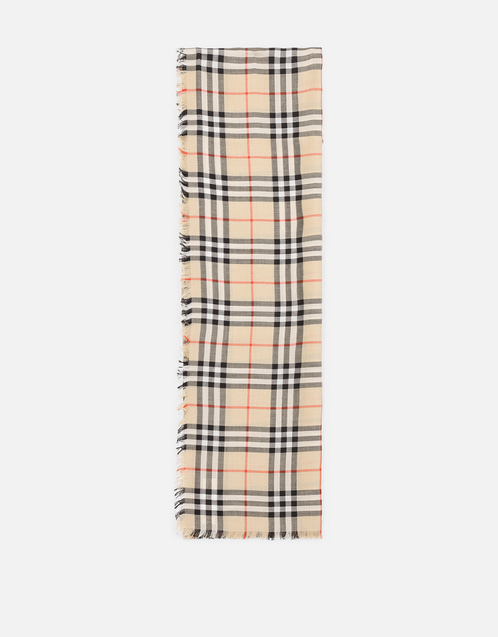 Burberry カシミヤシルク スカーフ (すべての新品) IFCHIC.COM