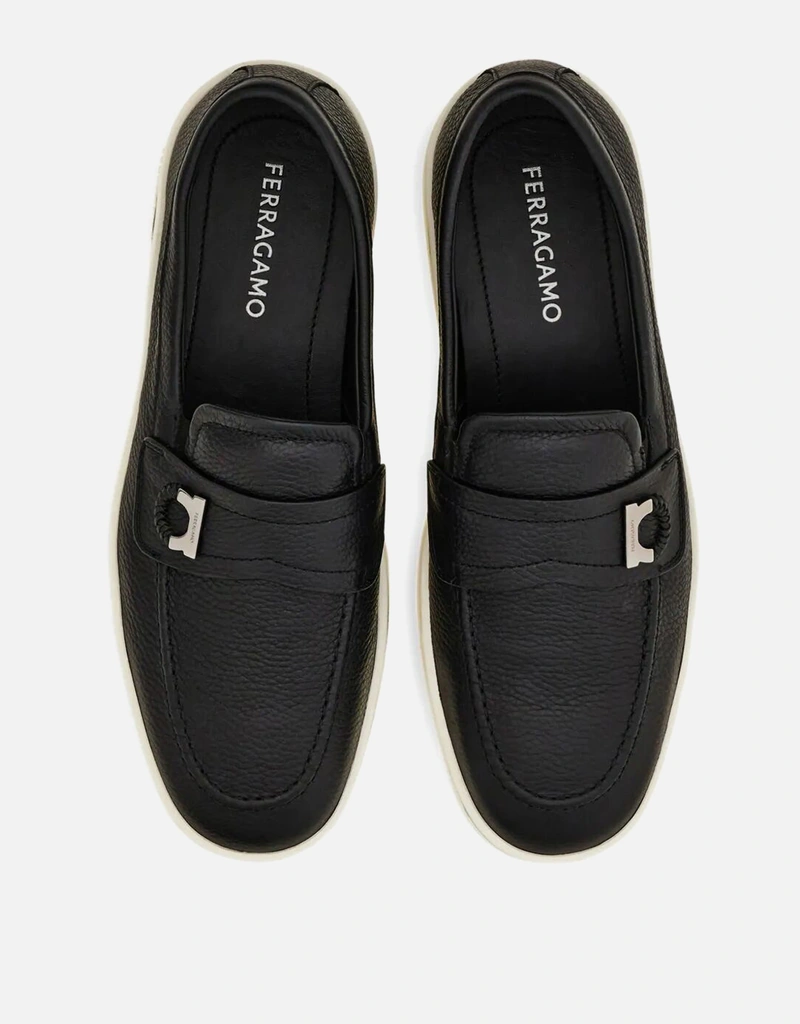 Salvatore Ferragamo メンズ モカッシニ レザーシューズ (すべての新品