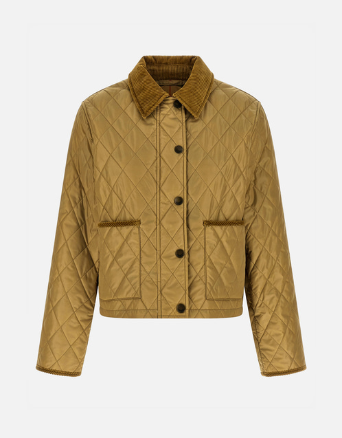 Burberry クロップド絎縫ナイロンジャケット (すべての新品) IFCHIC.COM