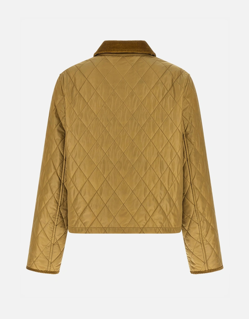 Burberry クロップド絎縫ナイロンジャケット (すべての新品) IFCHIC.COM