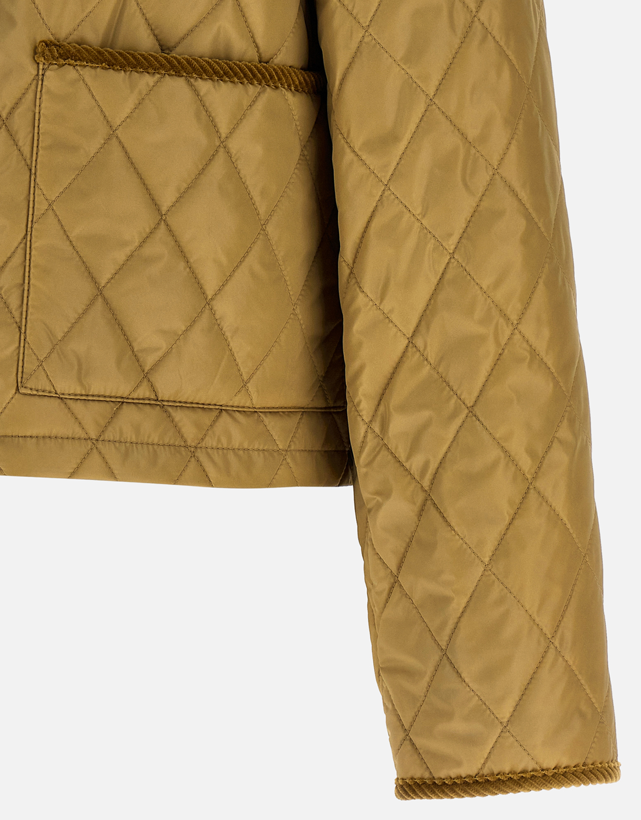 Burberry クロップド絎縫ナイロンジャケット (すべての新品) IFCHIC.COM
