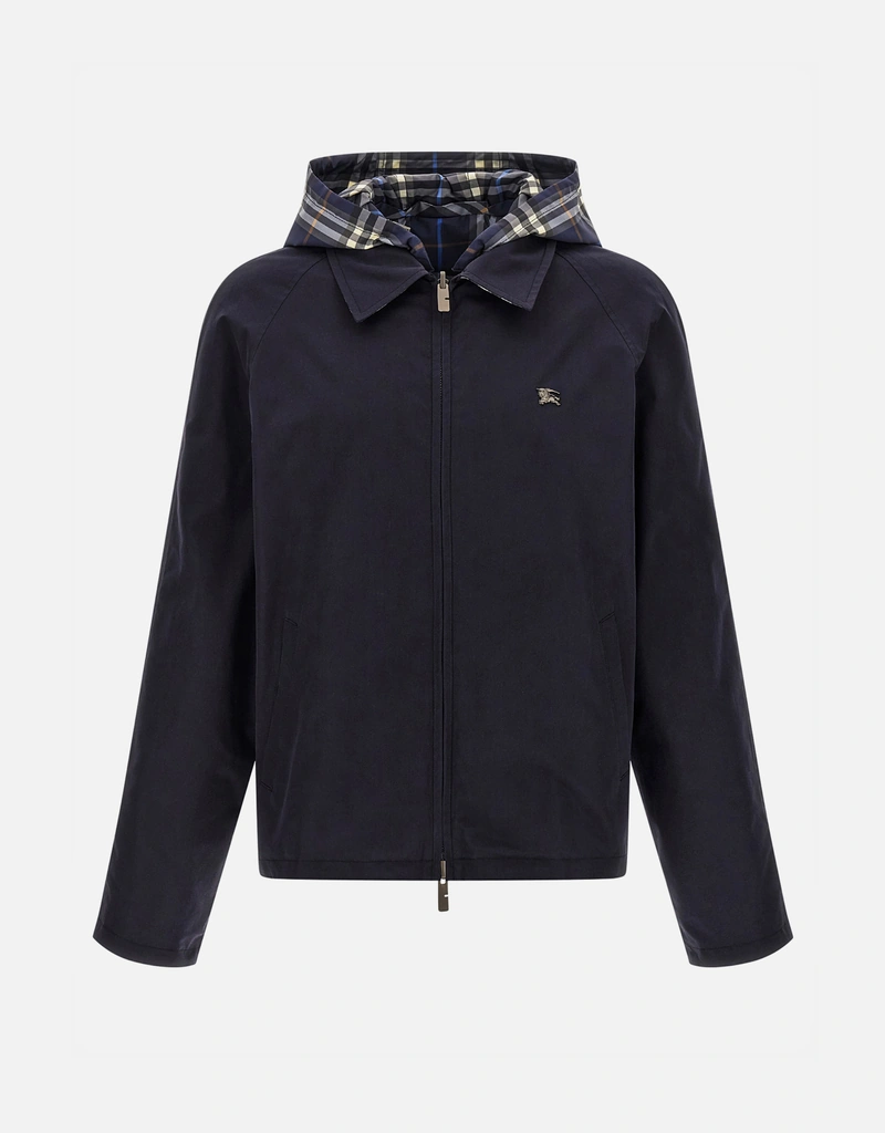Burberry メンズ Hodson リバーシブルチェックコットンジャケット