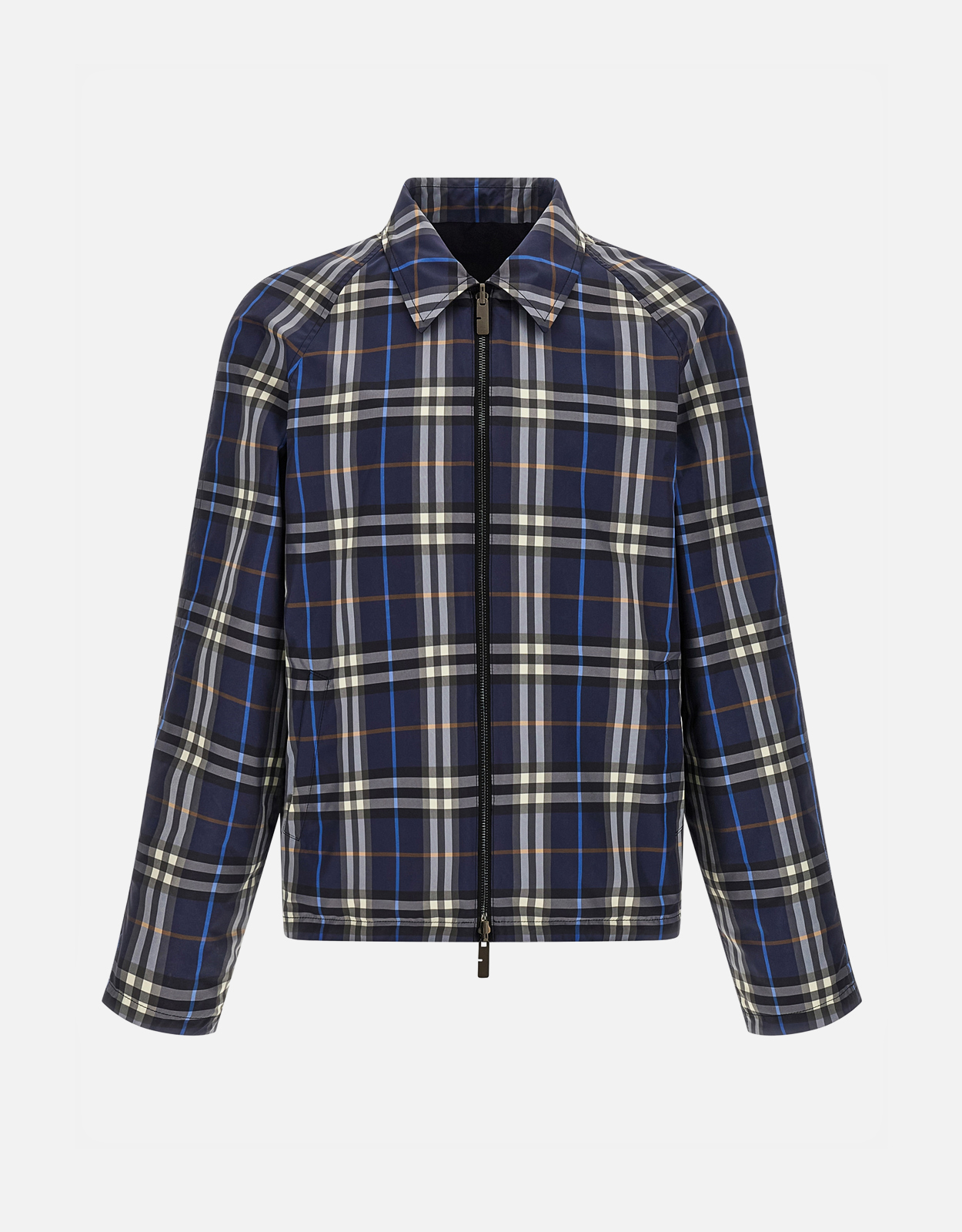 Burberry メンズ Hodson リバーシブルチェックコットンジャケット