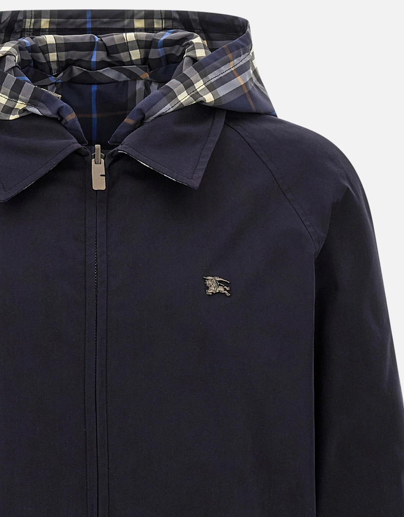 Burberry メンズ Hodson リバーシブルチェックコットンジャケット