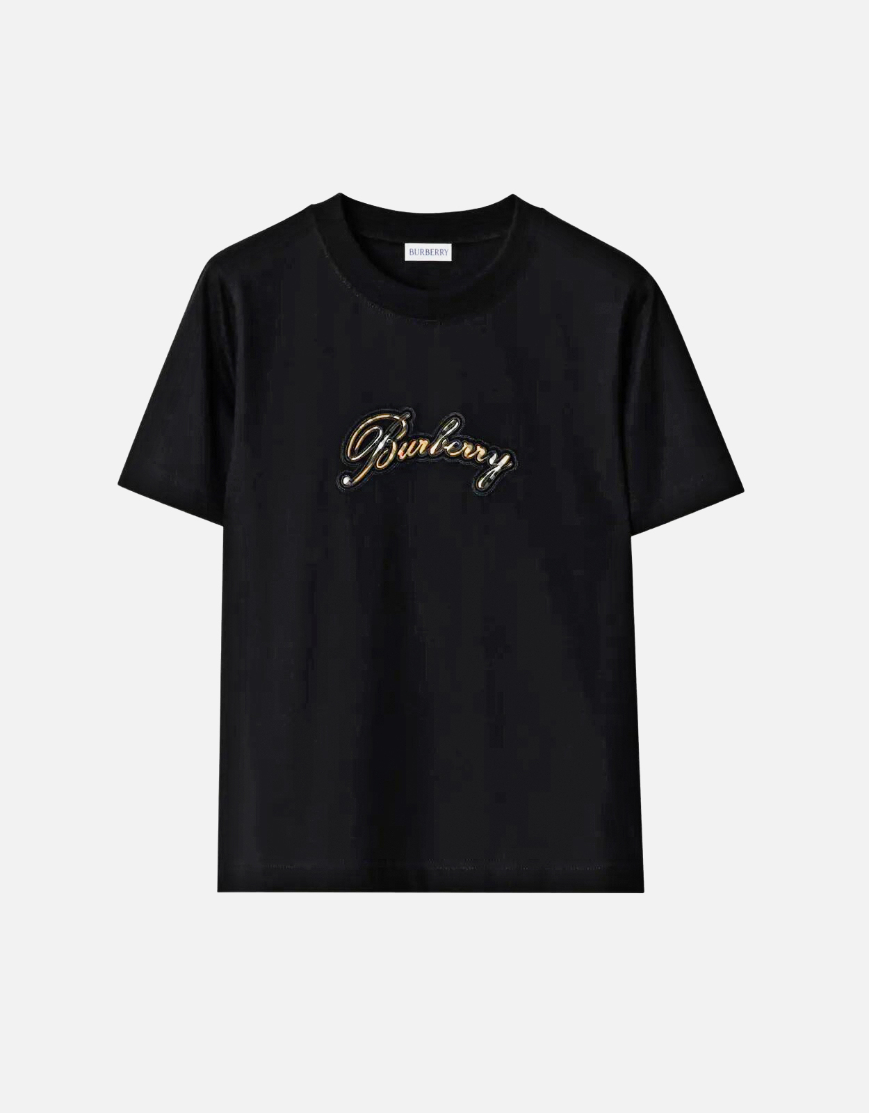 BURBERRY バーバリー キッズ ロゴTシャツ 12Y 152 黒 BURBERRY ブラック ロゴ チェック Tシャツ 12Y BURBERRY バーバリー