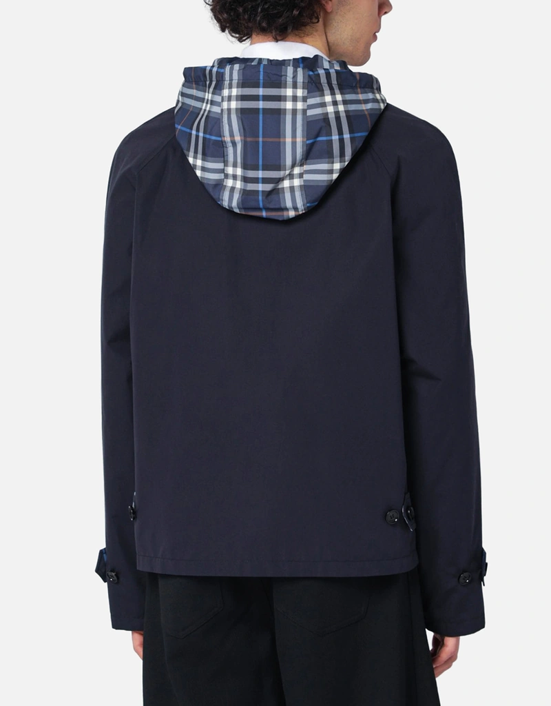 Burberry メンズリバーシブルチェックコットンレギュラーフィット