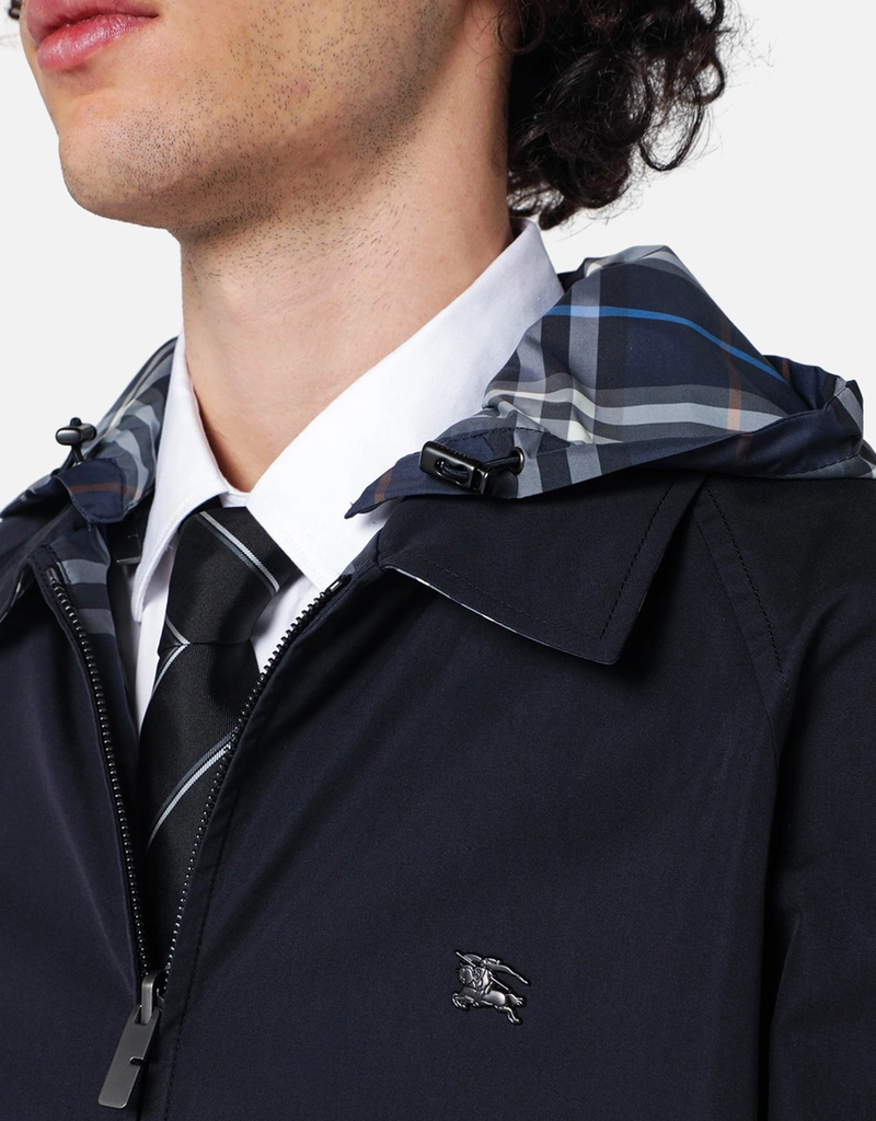 Burberry メンズリバーシブルチェックコットンレギュラーフィット