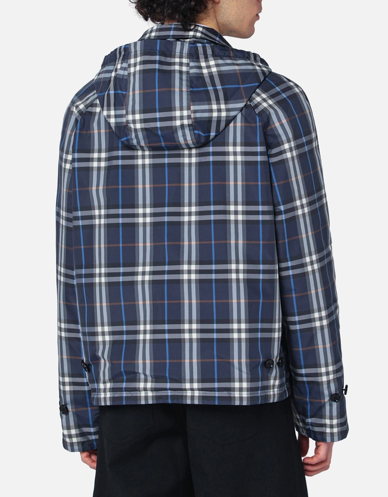 Burberry メンズリバーシブルチェックコットンレギュラーフィット