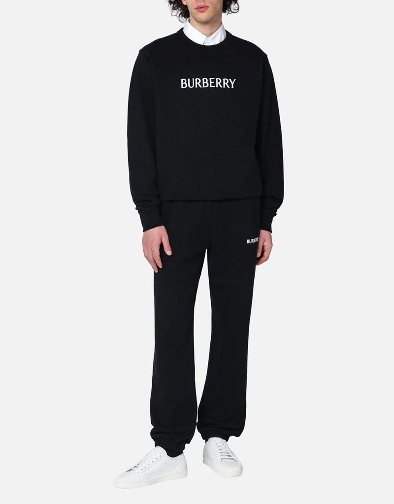 Burberry メンズ ロゴ コットン スリムフィット ジョギングパンツ