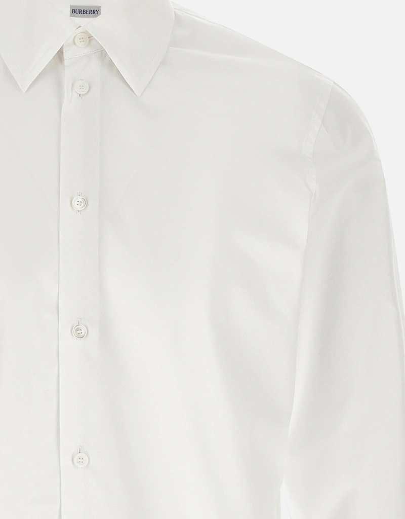 Burberry メンズ レギュラーフィット コットンポプリンシャツ (すべて