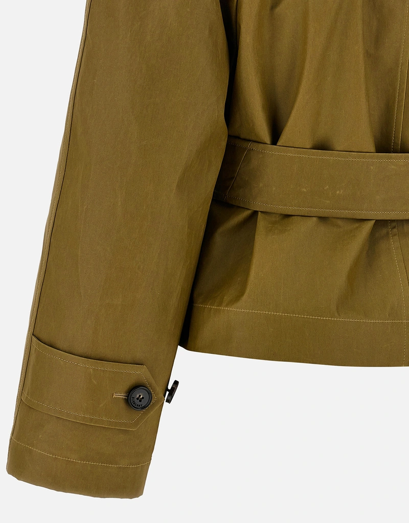 BURBERRY バーバリー 現行 未使用級 クロップド チェック ジャケット クロップド リバーシブル チェック ジャケット (サンド) - ウィメンズ