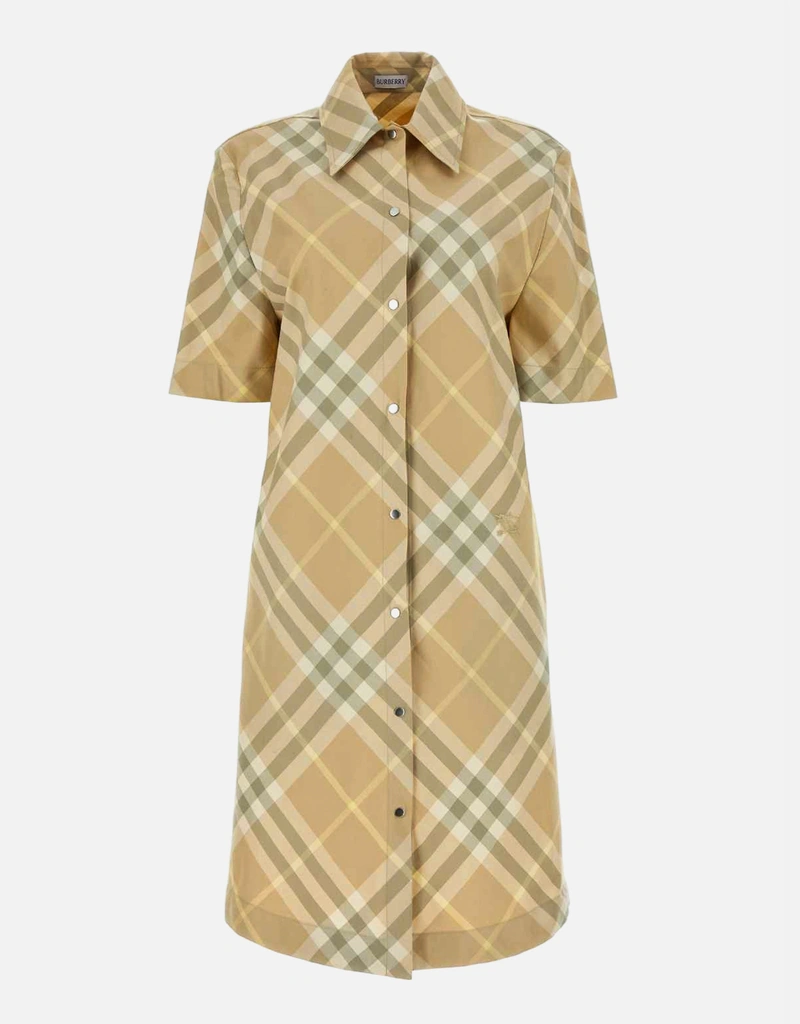 Burberry Embroidered Cotton Shirt Dress () IFCHIC.COM