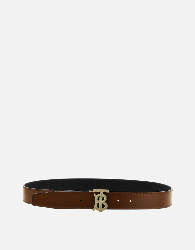 Burberry メンズ リバーシブルカーフスキン TB ベルト () IFCHIC.COM