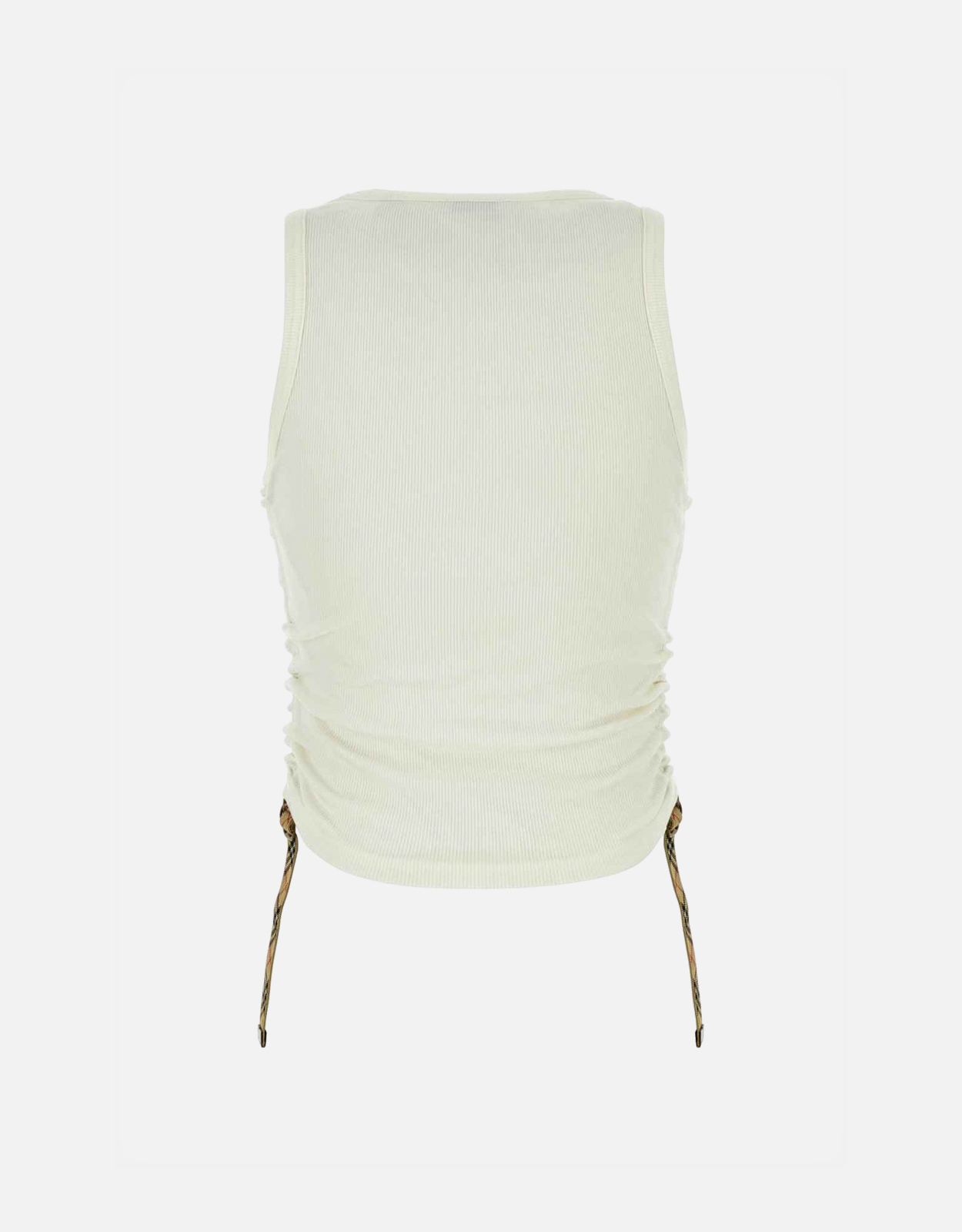 Burberry ホワイトストレッチコットンタンクトップ () IFCHIC.COM