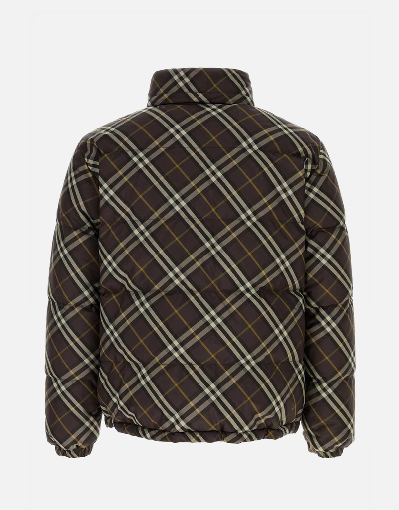 Burberry メンズリバーシブルポリエステルプリントSnowdonダウン