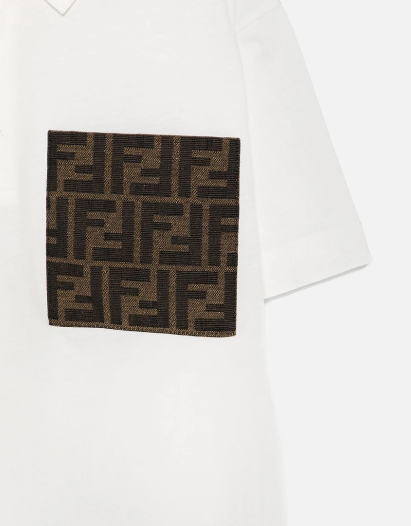 Fendi Kids ジュニアジャージーポロシャツポケット付き (すべての新品