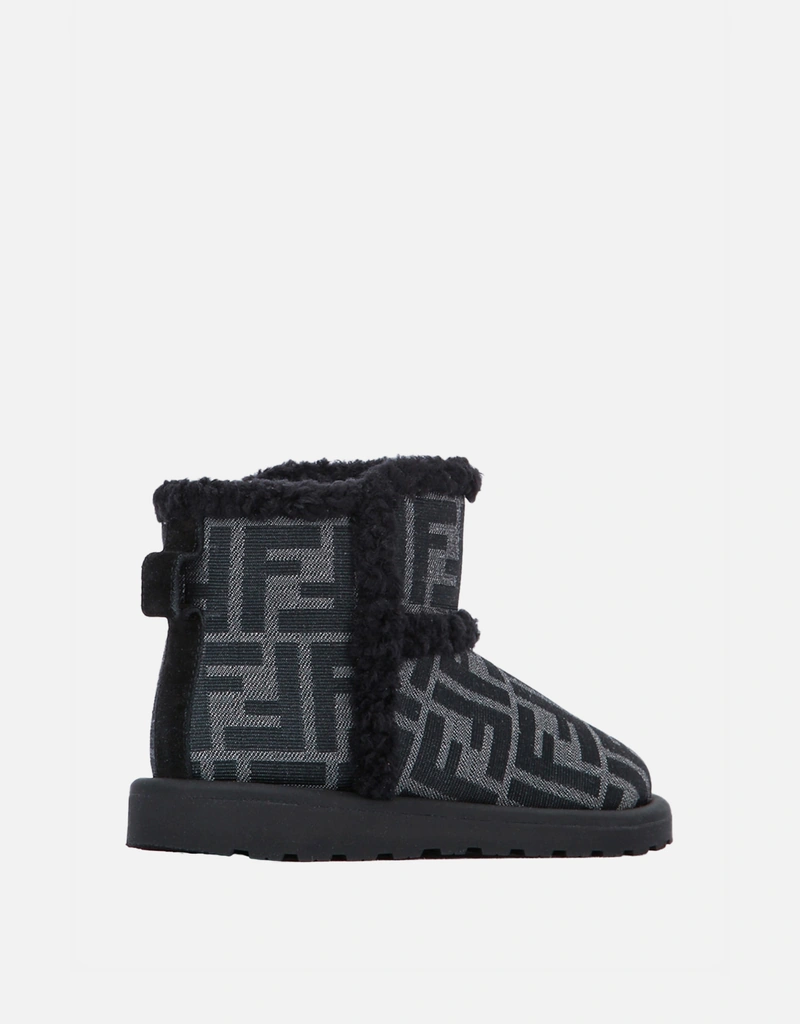 Fendi Kids Kids Jacquard FF Boots () IFCHIC.COM