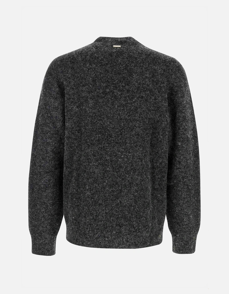 Salvatore Ferragamo メンズ シルクアルパカカシミヤストレッチVネック