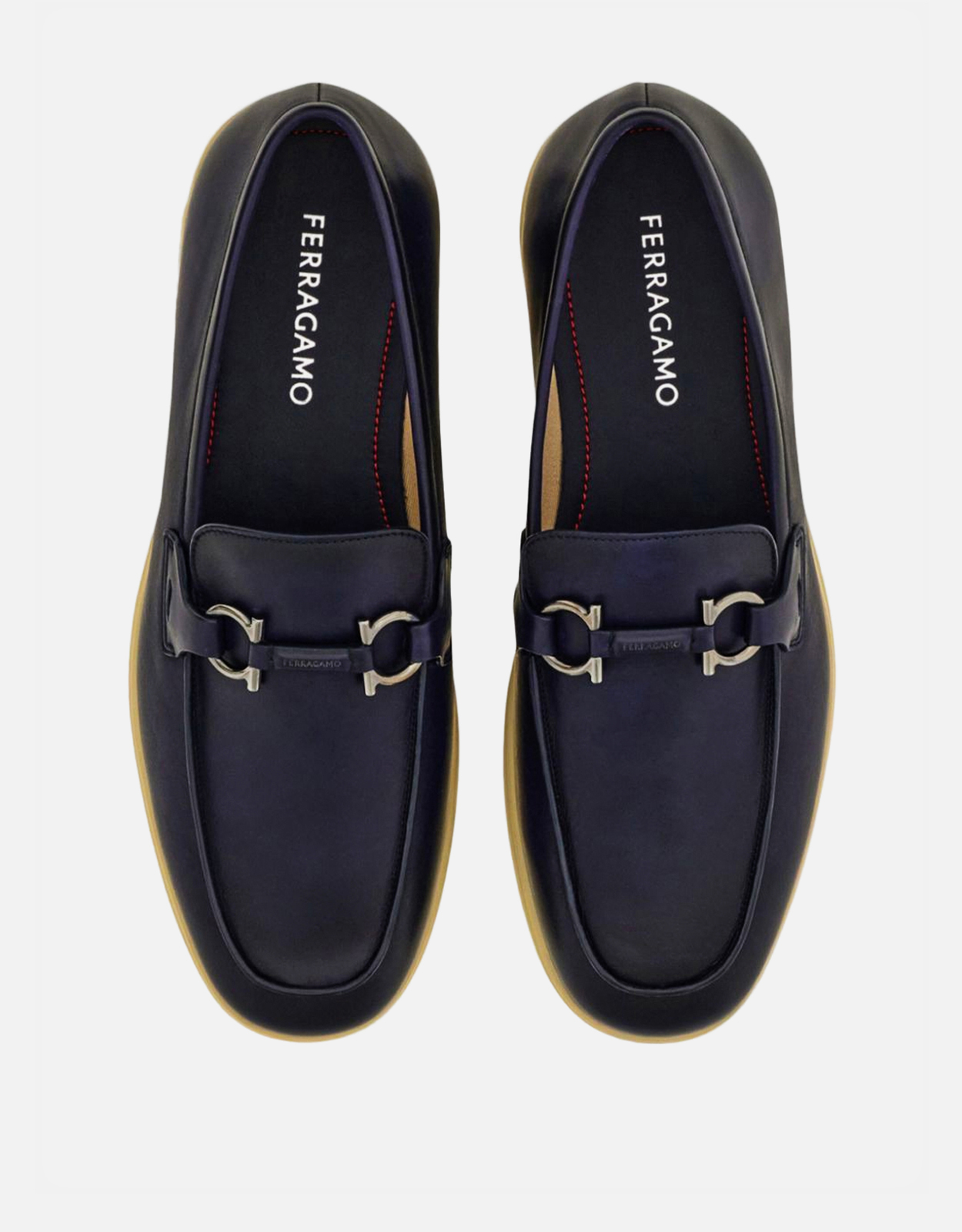 Salvatore Ferragamo Men's Calfskin Casual Loafer With Gancini
