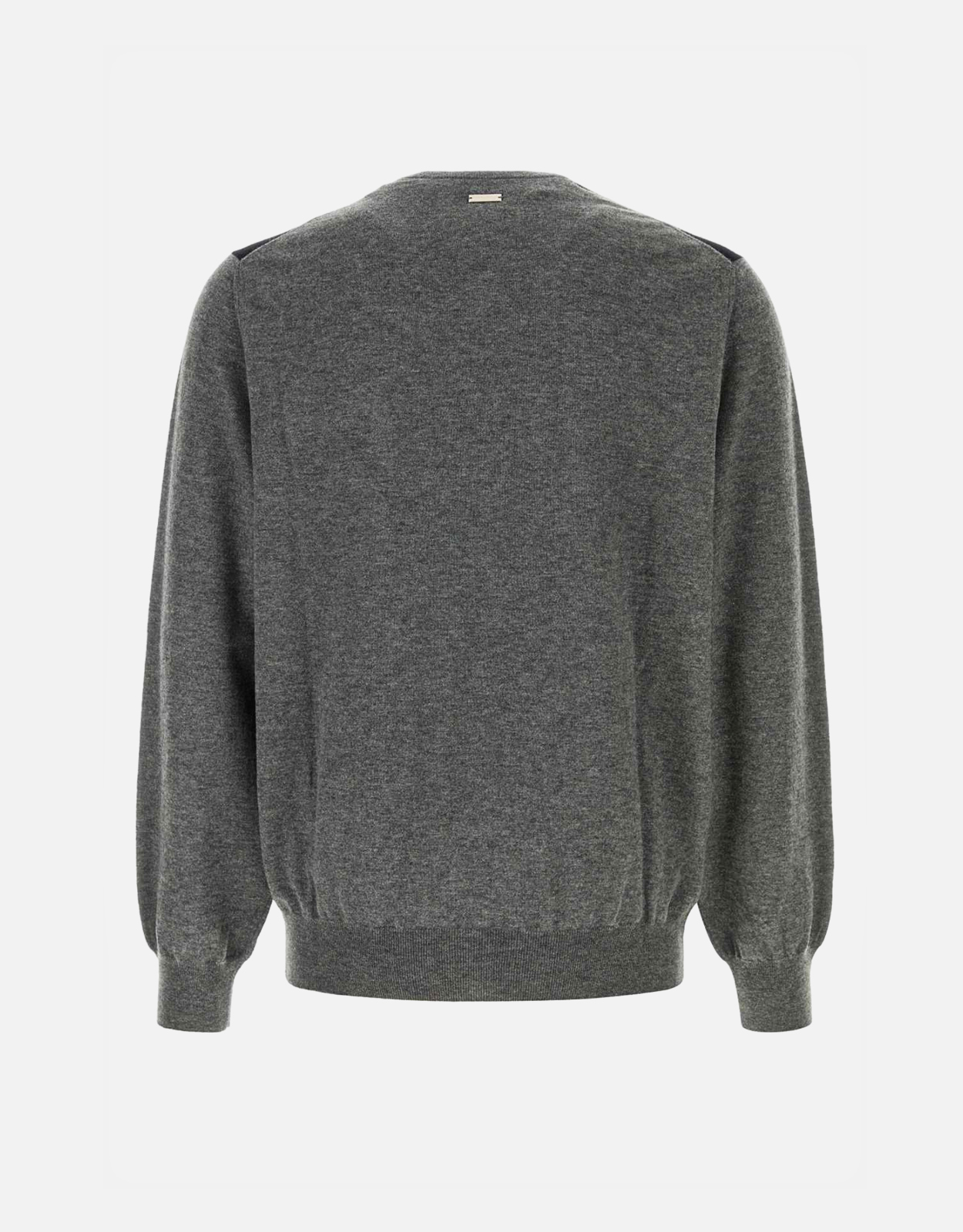 Salvatore Ferragamo Men's Dark Grey Virgin Wool V-Neck Sweaters Salvatore Ferragamo Men's Dark Grey Virgin Wool V-Neck Sweaters
