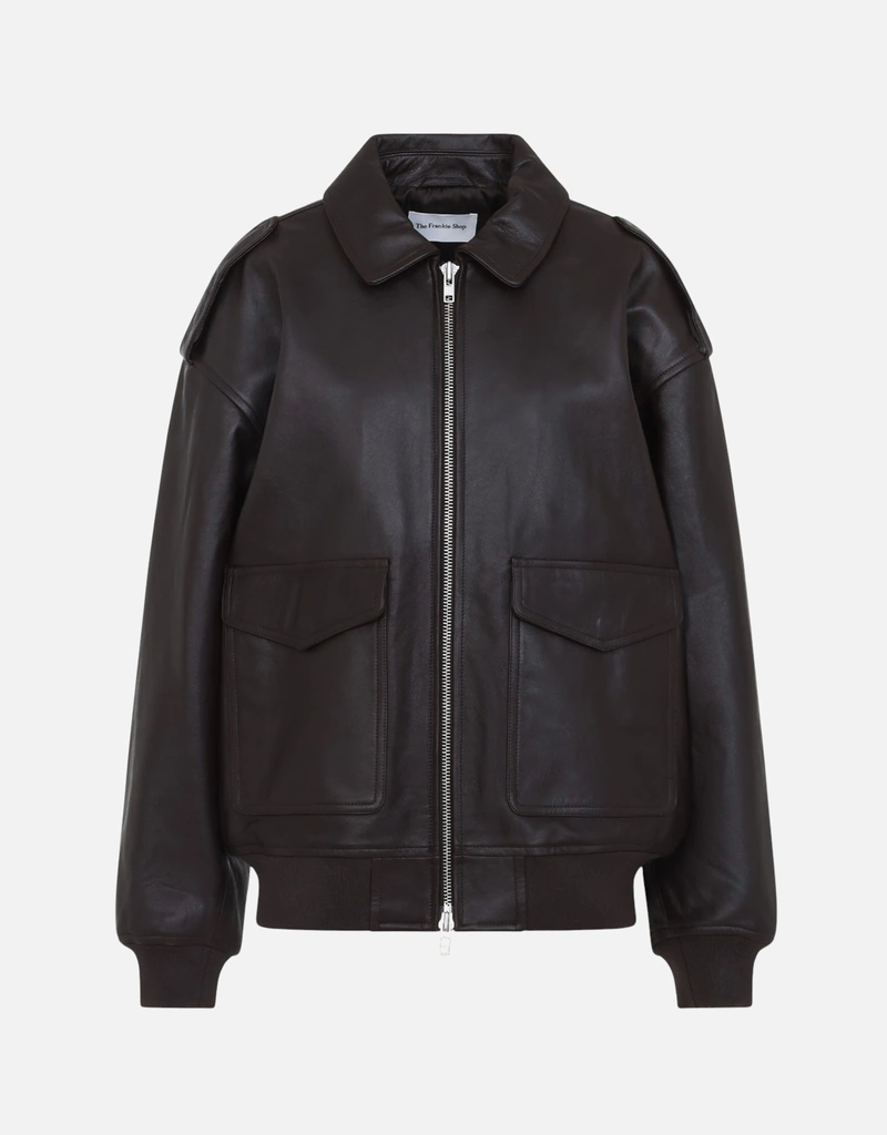 The Frankie Shop ヴァイパー レザージャケット (すべての新品) IFCHIC.COM