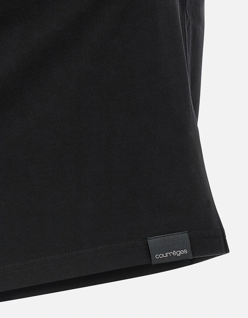 Courreges ツイストアシンメトリーコットンTシャツ (すべての新品