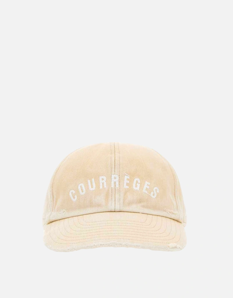 Courreges サンドコットンベースボールキャップ () IFCHIC.COM