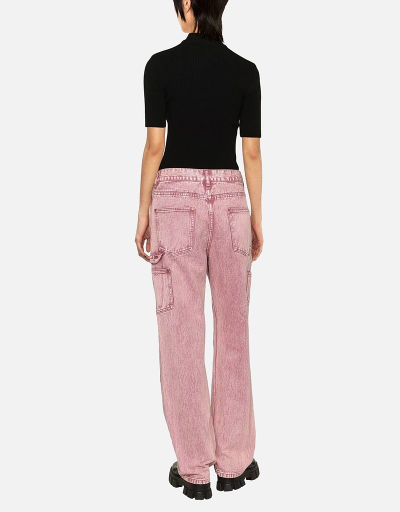 Courreges Reedition 半袖リブ編みニットセーター (すべての新品
