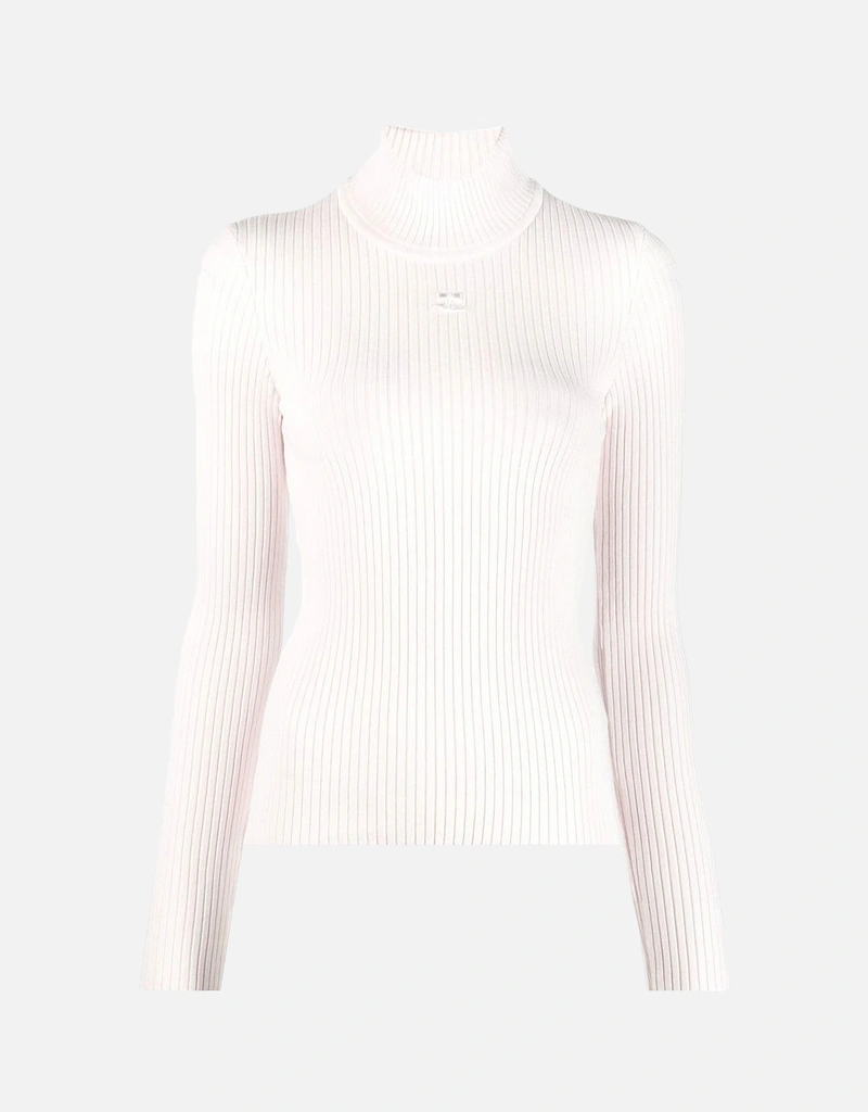 courreges モックネック長袖ニット レディース Courreges - COURREGES / クレージュ | カシミヤ モックネック ニット