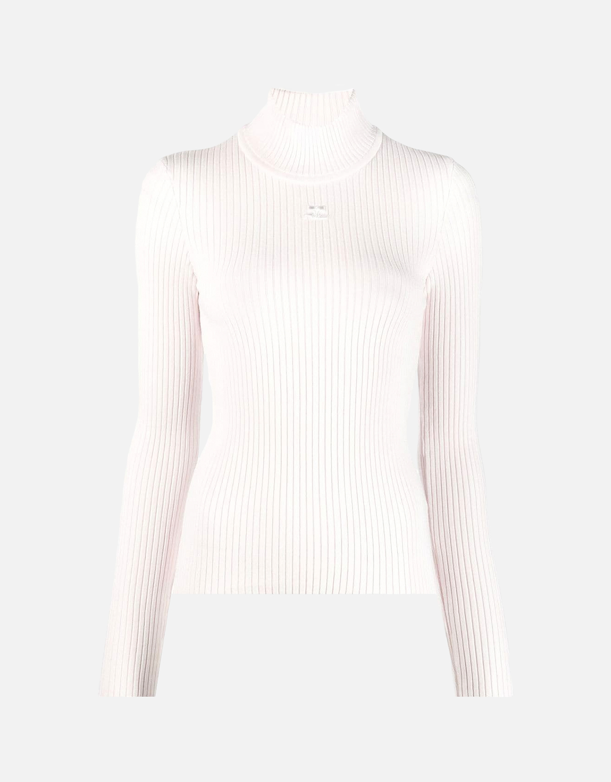 Courreges Re-Editionリブニットモックネックセーター (すべての新品