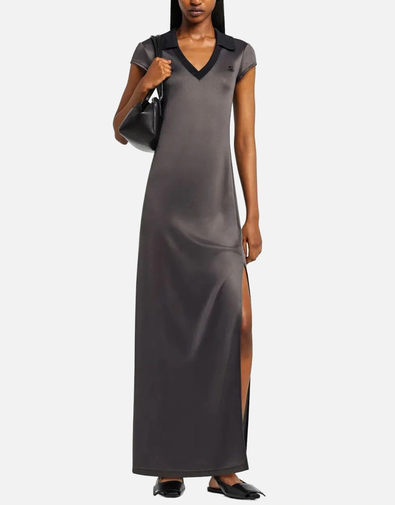 Courreges コットンポロロングドレス (すべての新品) IFCHIC.COM