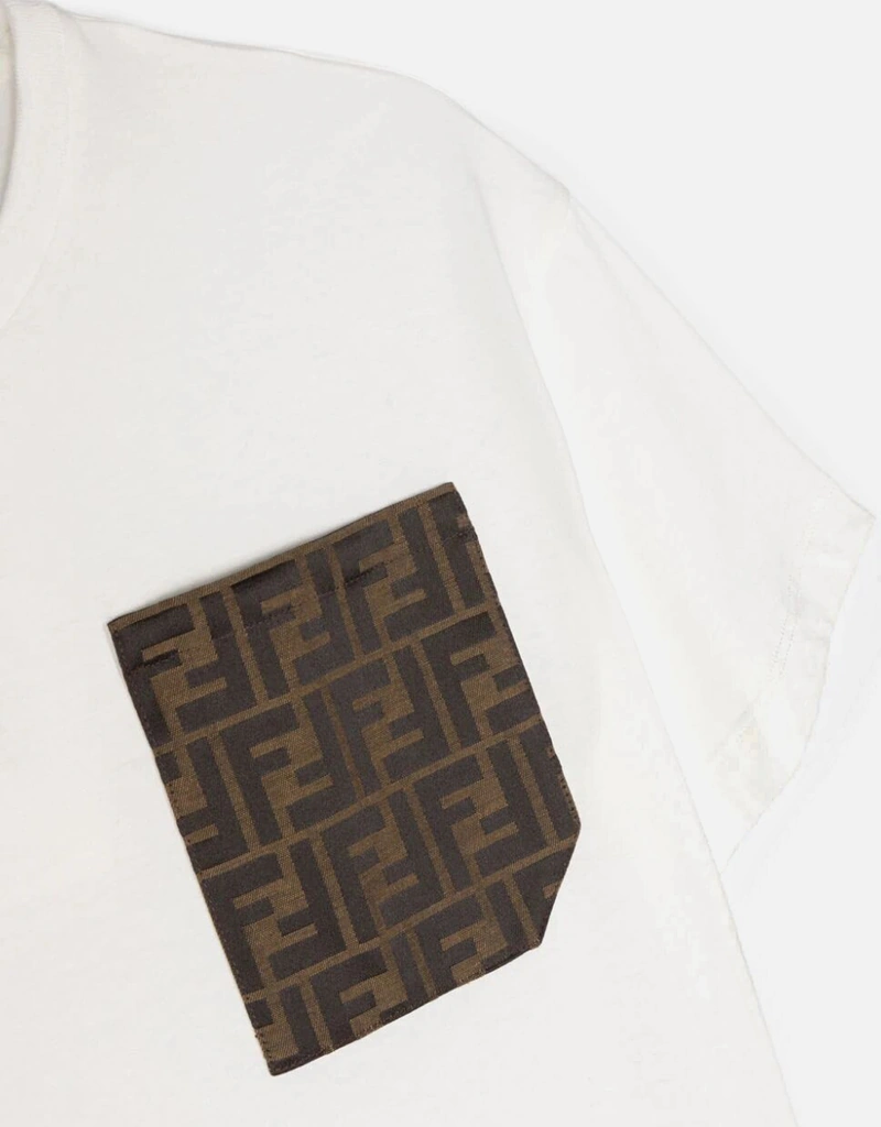 Fendi Kids ジュニアポケットジャージTシャツ (すべての新品) IFCHIC.COM
