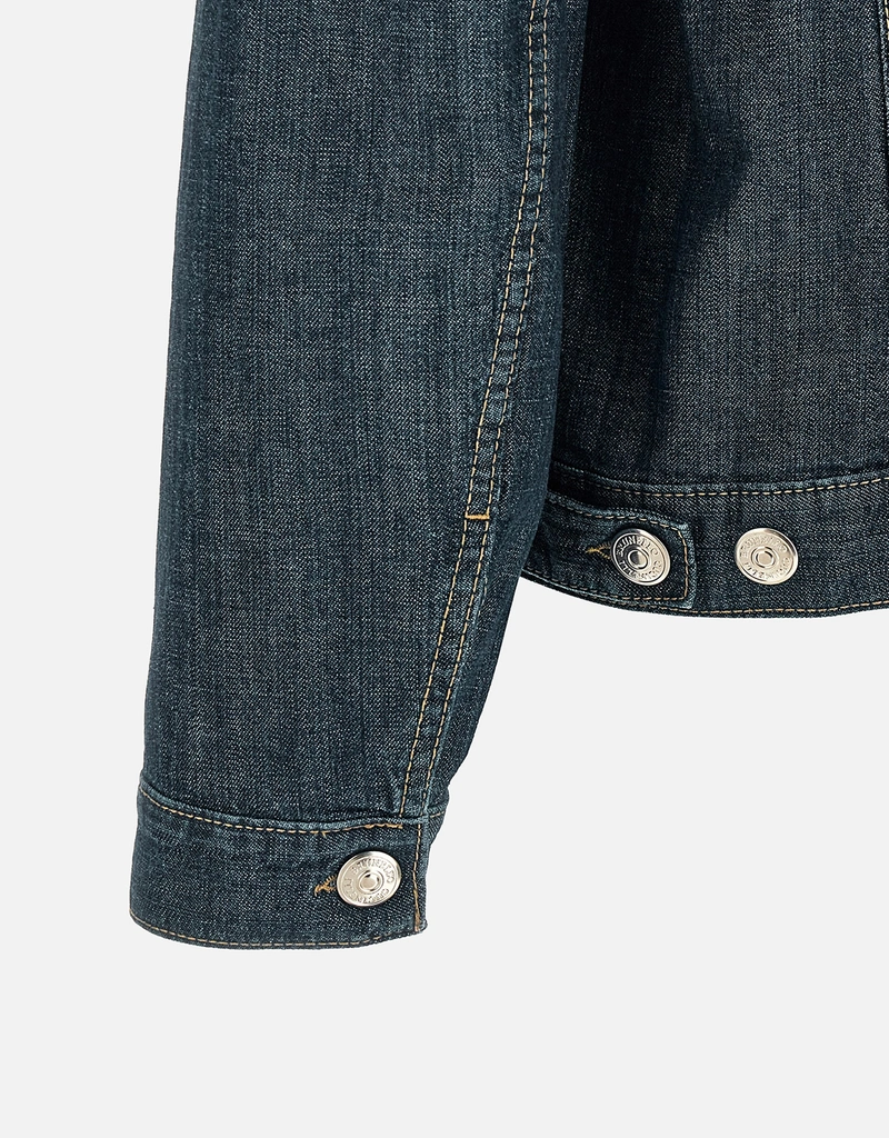 Brunello Cucinelli メンズレザーカラー デニムジャケット (すべての