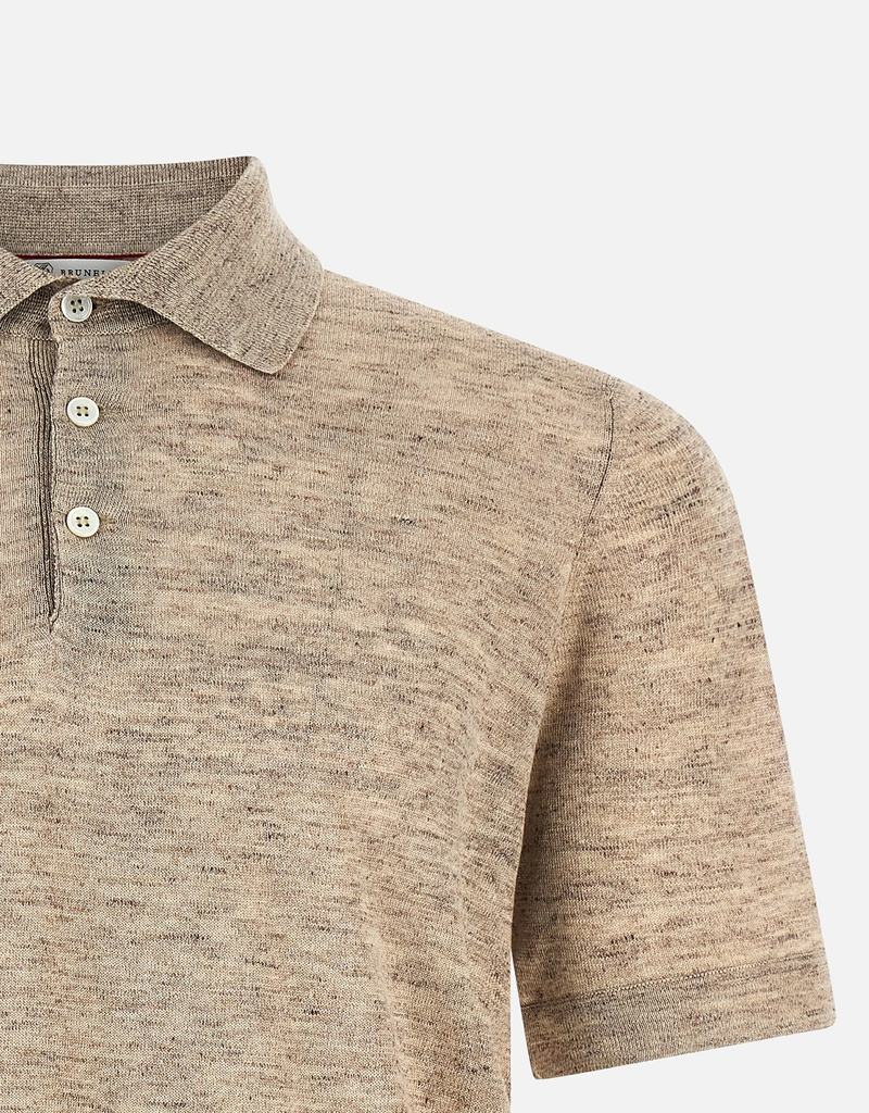 Brunello Cucinelli メンズリネンコットンフレームドエフェクト