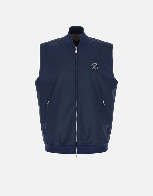 Brunello Cucinelli メンズロゴナイロンベスト (すべての新品) IFCHIC.COM