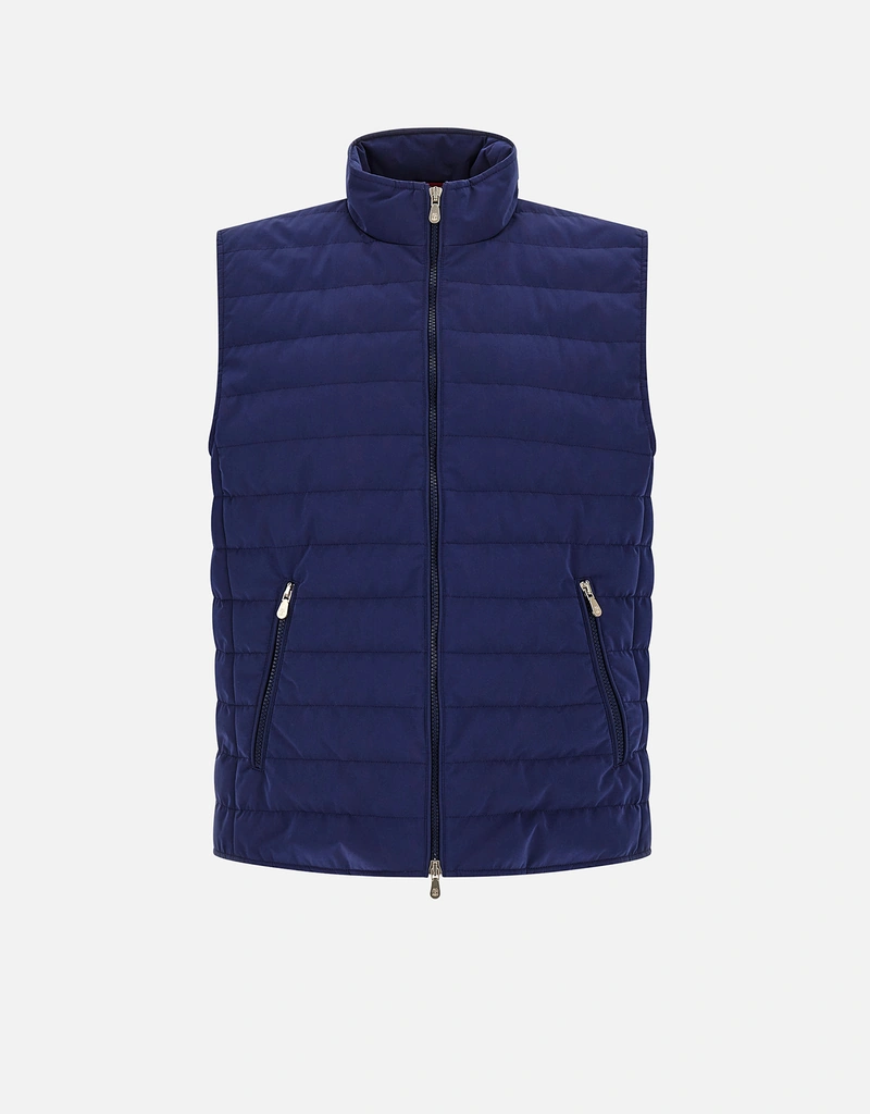 Brunello Cucinelli メンズ キルティング 防水ナイロン ベスト (すべて