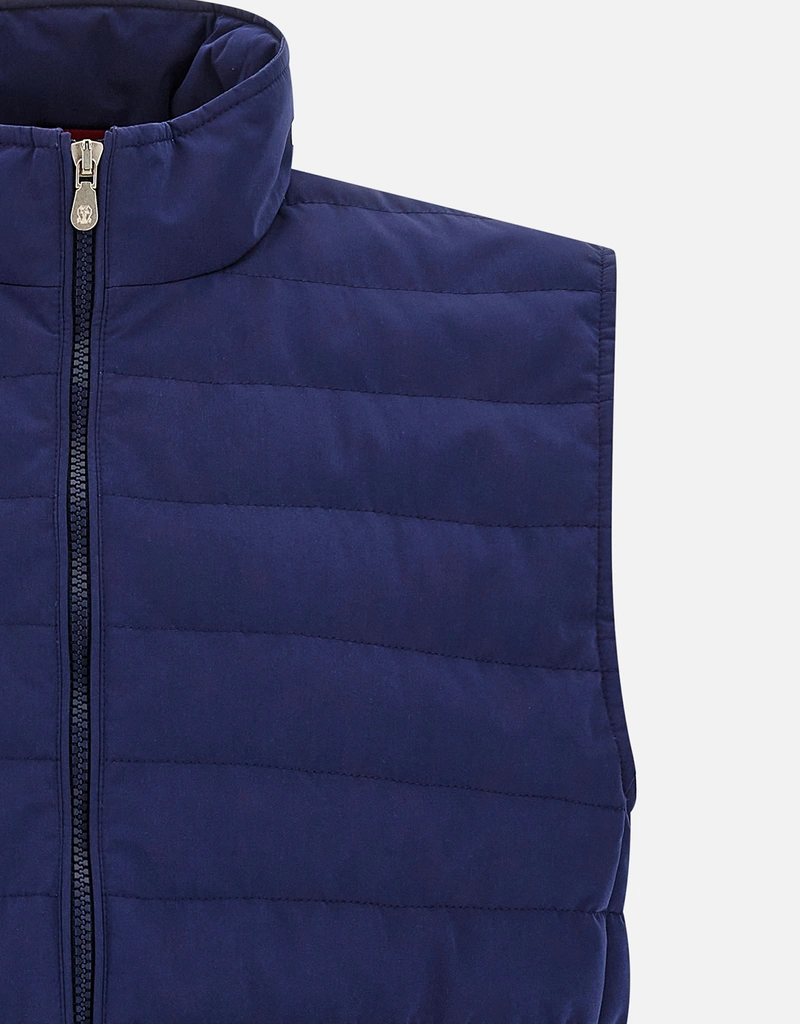 Brunello Cucinelli メンズ キルティング 防水ナイロン ベスト (すべて