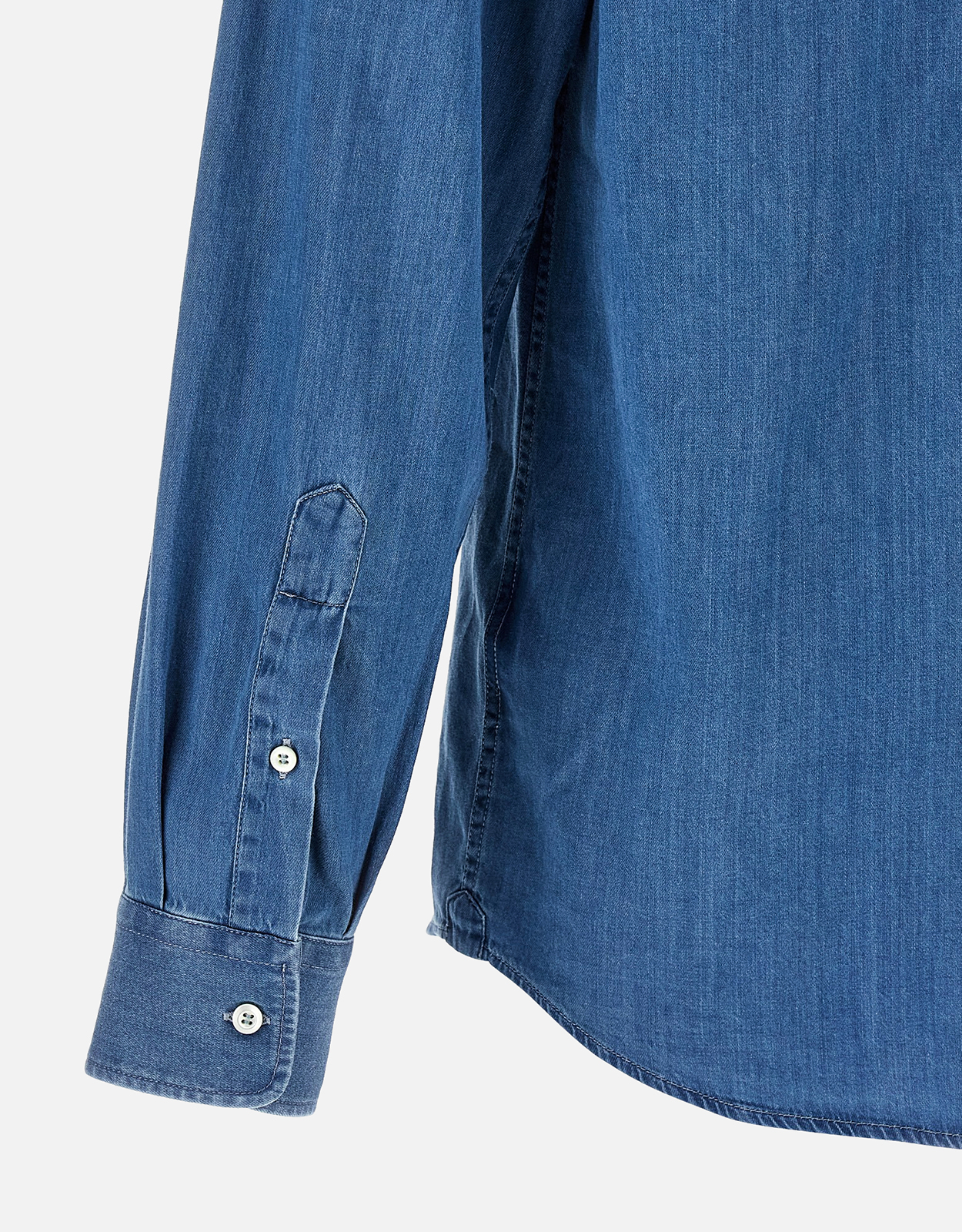 Brunello Cucinelli メンズデニムイージーフィットシャツ (すべての