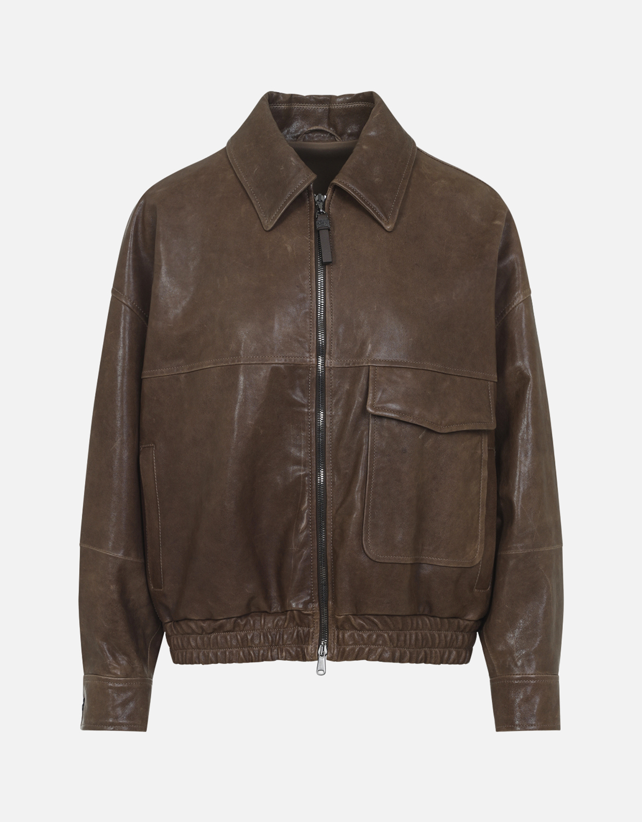 Brunello Cucinelli レザーボンバージャケット (すべての新品) IFCHIC.COM
