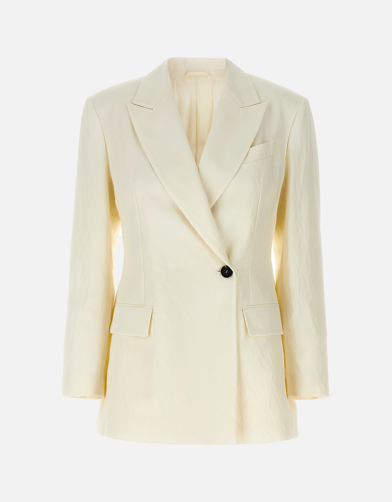 Brunello Cucinelli ダブルブレストペーパーヤーンビスコース混紡