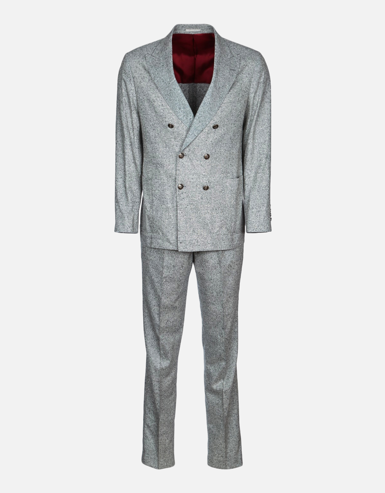 Brunello Cucinelli メンズシャークスキンウールカシミヤスーツ