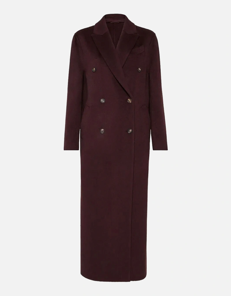 Brunello Cucinelli カシミヤ ダブルビーバークロス オーバーサイズ