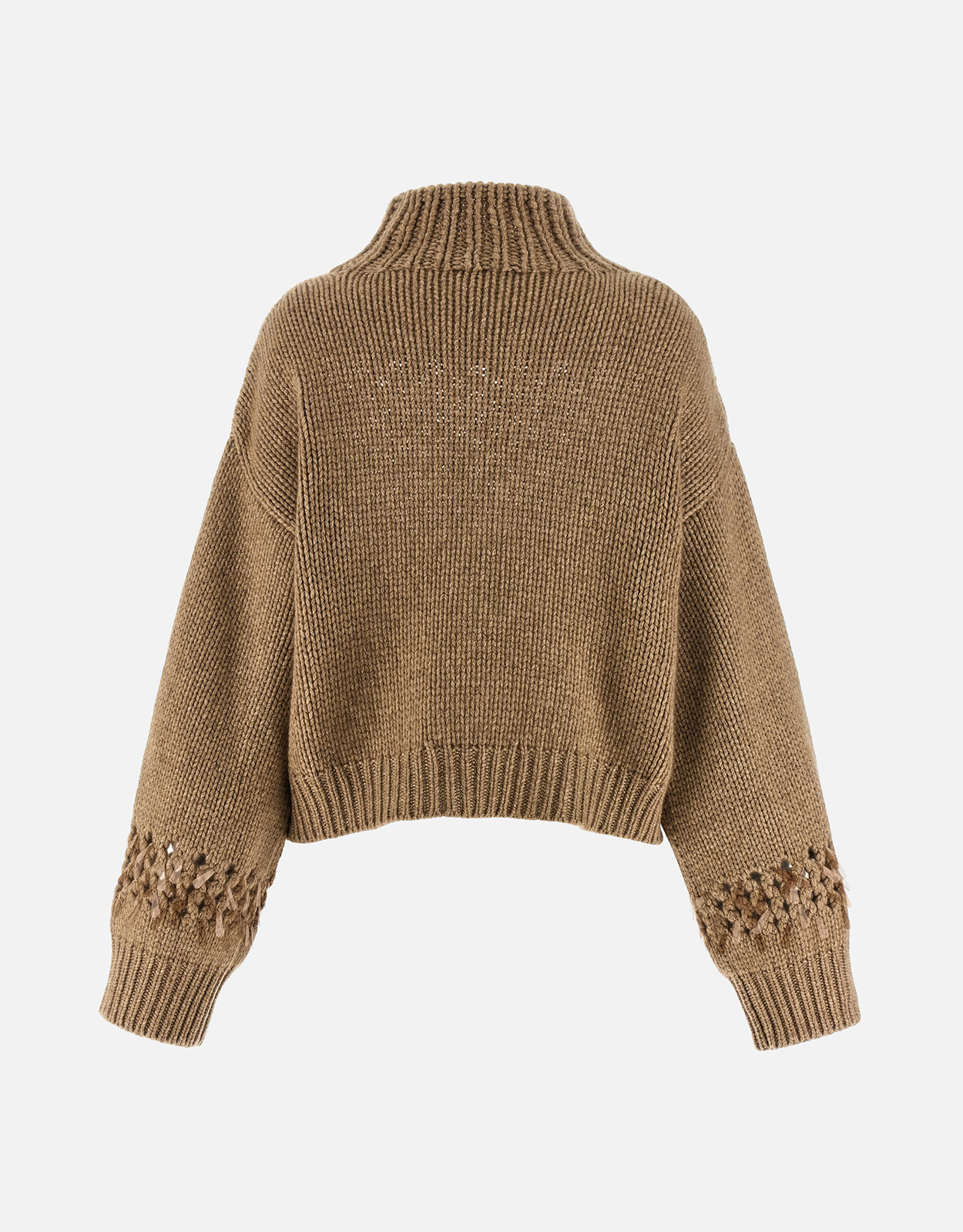 Brunello Cucinelli カシミヤ ティアドロップスパンコール クロップド