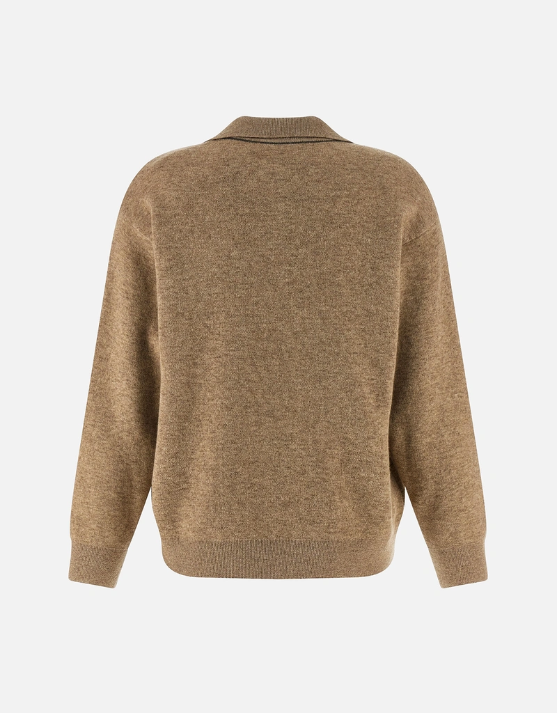 Brunello Cucinelli カシミヤダブルニットポロシャツ (すべての新品