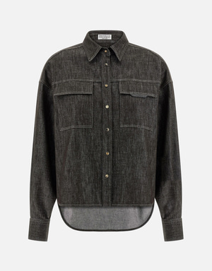 新品同様 Brunello cucinelli モニーレ デニムブラウス M Brunello Cucinelli トップス | デニム単品 新作・セール | IFCHIC