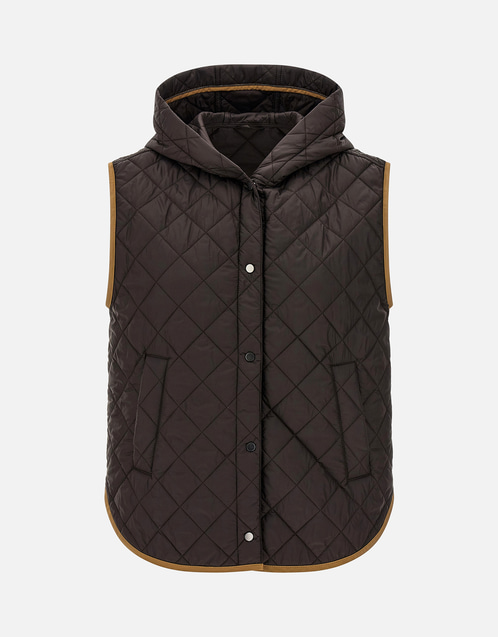 BRUNELLO CUCINELLI フード付きベストネイビー　新品タグ付き BRUNELLO CUCINELLI(ブルネロクチネリ) ダウンベスト(メンズ) - 海外