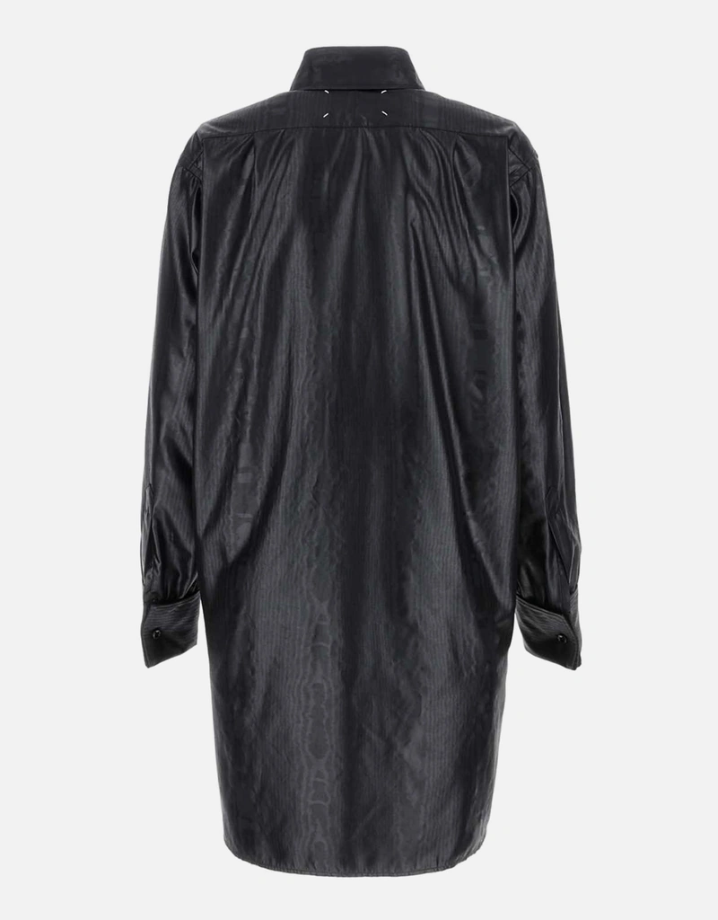 Maison Margiela ブラックファブリックオーバーサイズシャツ () IFCHIC.COM