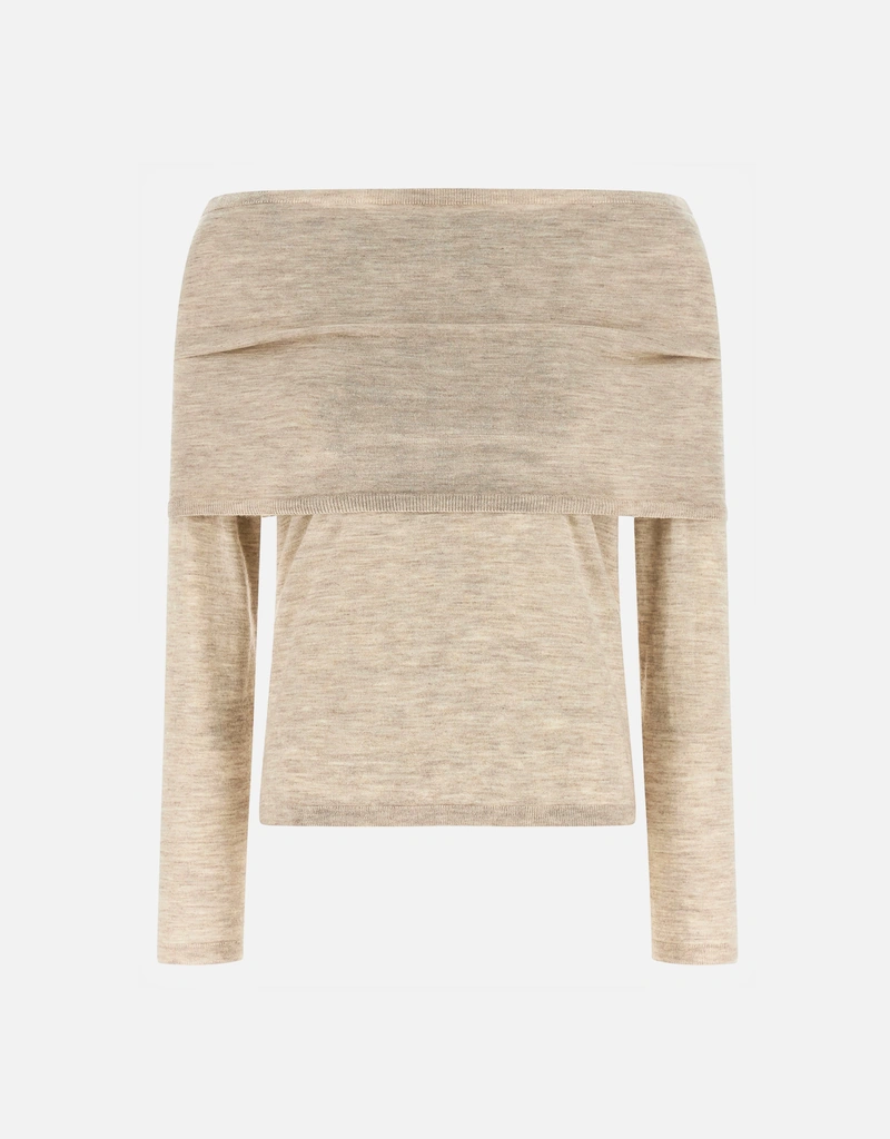 S Max Maraカシミヤボートネックニット Max Mara カシミヤ スリム